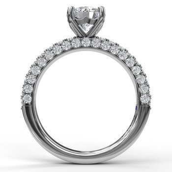 Diamond-Encrusted Engagement Ring