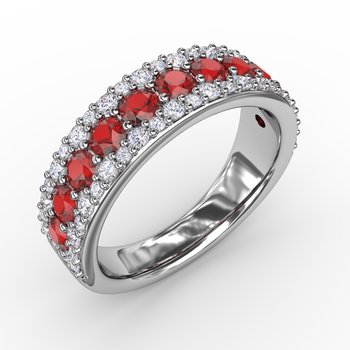 No One Like You Ruby and Diamond Ring