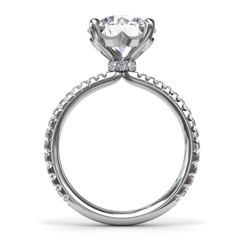 Fana Hidden Halo Diamond Engagement Ring