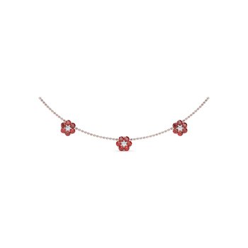 Petals Of Love Ruby Necklace