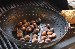 Roasting chestnuts at SWVA celebration at Meadowivew Amy Methent - Bio Control